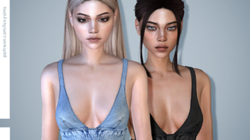 Triangle Top - Denim Collection by luxysims