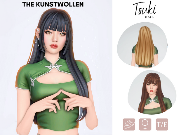 Tsuki hair by The Kunstwollen