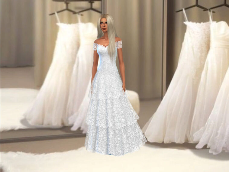 Wedding dress store CAS background by Katherine_Crystal