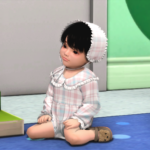 [simna] ﻿Claire Infant Onsie & Headband Set