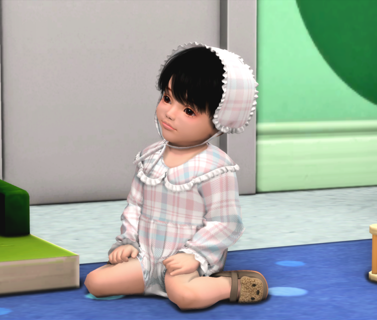 [simna] ﻿Claire Infant Onsie & Headband Set