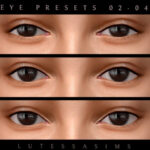 Female Eye Presets 02-04 by lutessasims
