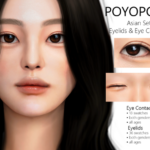 [poyopoyo] Asian Set | Eyelids & Eye Contacts